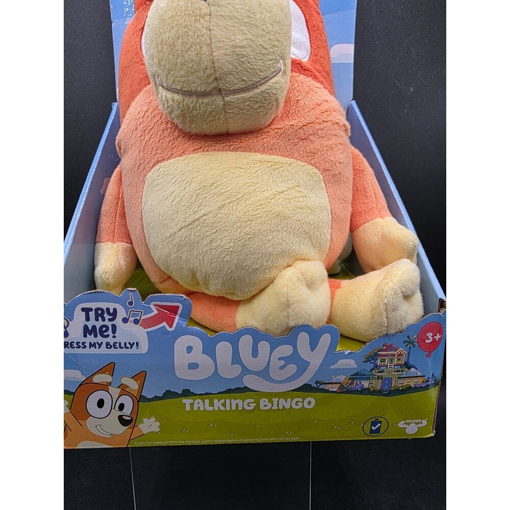 Bluey Talking Bingo Plush Doll Toy Interactive 9 Phrases Sound Effects 3+ Age - Picture 2 of 6